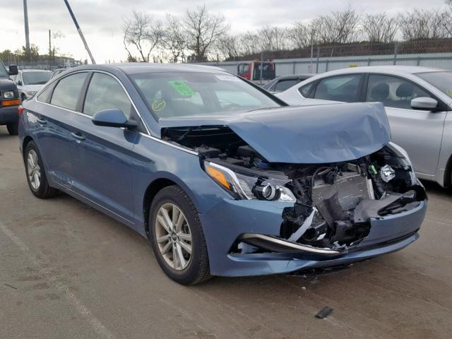 5NPE24AF1GH390839 - 2016 HYUNDAI SONATA SE BLUE photo 1