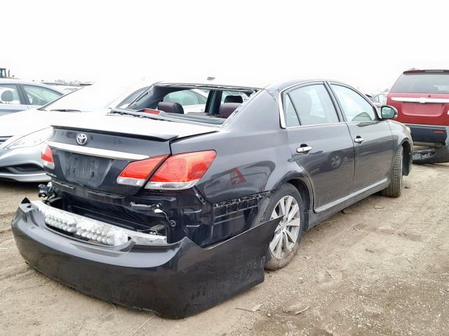 4T1BK3DBXBU406889 - 2011 TOYOTA AVALON BAS BLACK photo 4