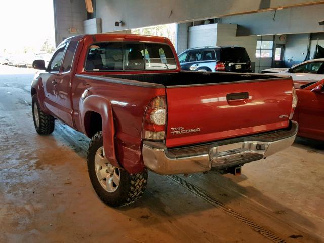 5TEUX42N16Z203274 - 2006 TOYOTA TACOMA ACC RED photo 3