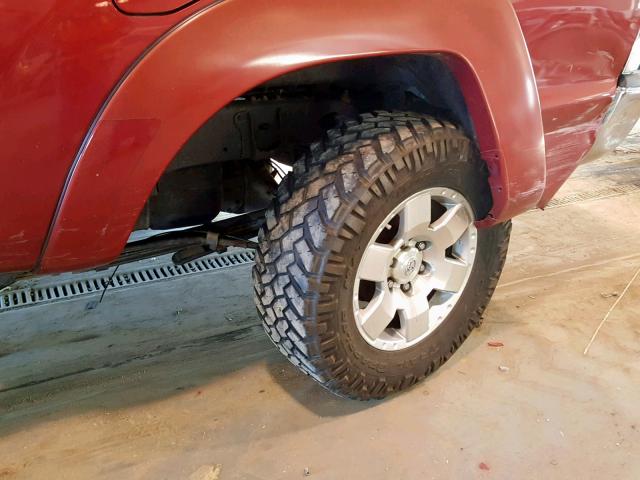 5TEUX42N16Z203274 - 2006 TOYOTA TACOMA ACC RED photo 9