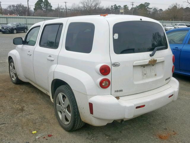 3GNCA13BX9S631462 - 2009 CHEVROLET HHR LS WHITE photo 3