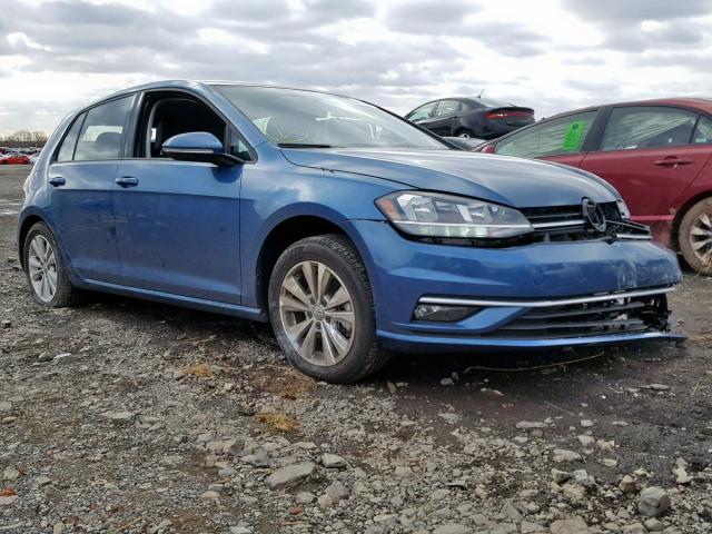 3VWG17AU0JM279497 - 2018 VOLKSWAGEN GOLF COMFO BLUE photo 1