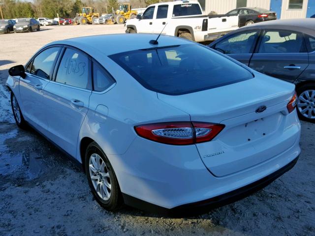 3FA6P0G74GR323380 - 2016 FORD FUSION S WHITE photo 3