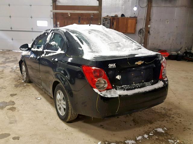1G1JA5SHXC4144422 - 2012 CHEVROLET SONIC LS 黑色 照片 3