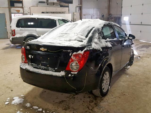 1G1JA5SHXC4144422 - 2012 CHEVROLET SONIC LS 黑色 照片 4