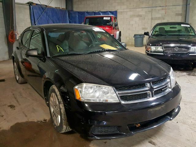 1B3BD4FB5BN624803 - 2011 DODGE AVENGER EX BLACK photo 1