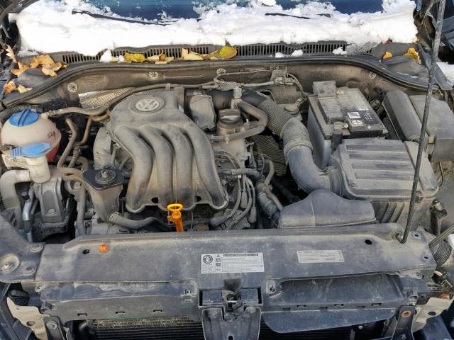 3VW1K7AJ8CM356600 - 2012 VOLKSWAGEN JETTA BASE BLACK photo 7