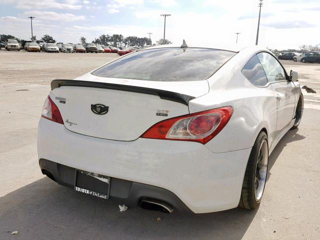 KMHHT6KD0AU042543 - 2010 HYUNDAI GENESIS CO WHITE photo 4