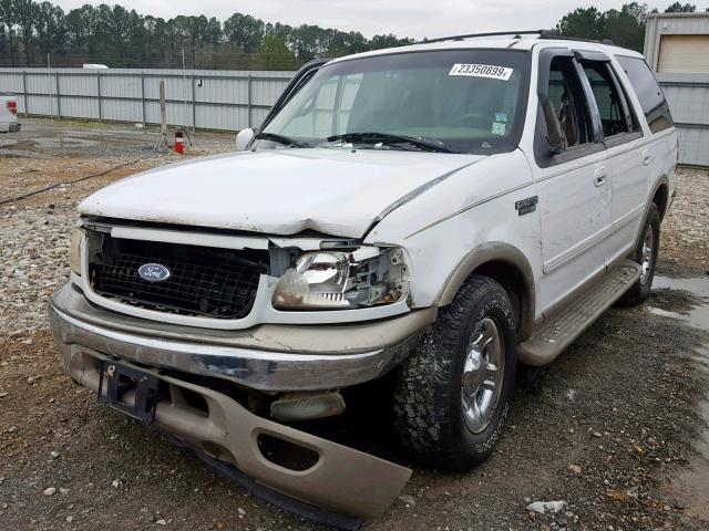 1FMRU17L1YLB80127 - 2000 FORD EXPEDITION WHITE photo 2