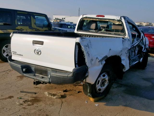 5TENX22N38Z503040 - 2008 TOYOTA TACOMA WHITE photo 4