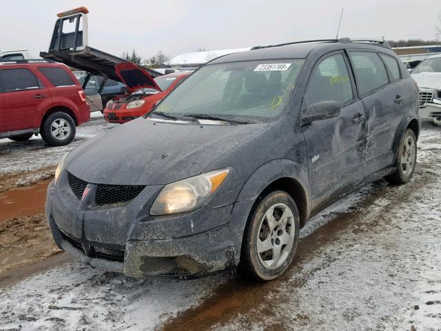 5Y2SM64884Z447953 - 2004 PONTIAC VIBE BLACK photo 2