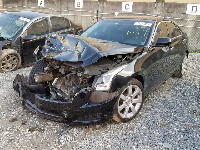 1G6AA5RA5D0143125 - 2013 CADILLAC ATS BLACK photo 2