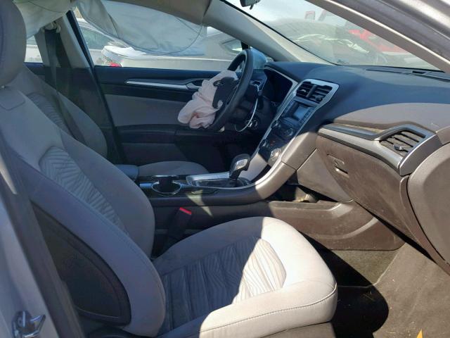 3FA6P0G7XGR273519 - 2016 FORD FUSION S SILVER photo 5