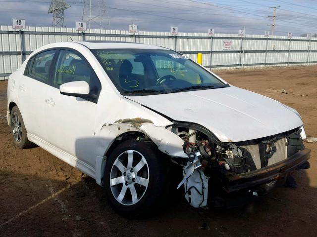 3N1AB6AP3CL630361 - 2012 NISSAN SENTRA 2.0 WHITE photo 1