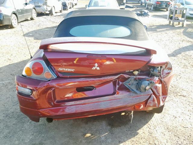 4A3AE45G25E002276 - 2005 MITSUBISHI ECLIPSE SP BURGUNDY photo 6