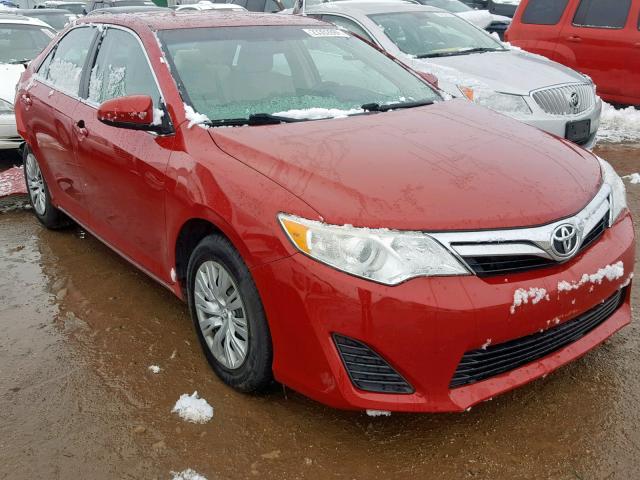 4T1BF1FK0CU510136 - 2012 TOYOTA CAMRY BASE RED photo 1