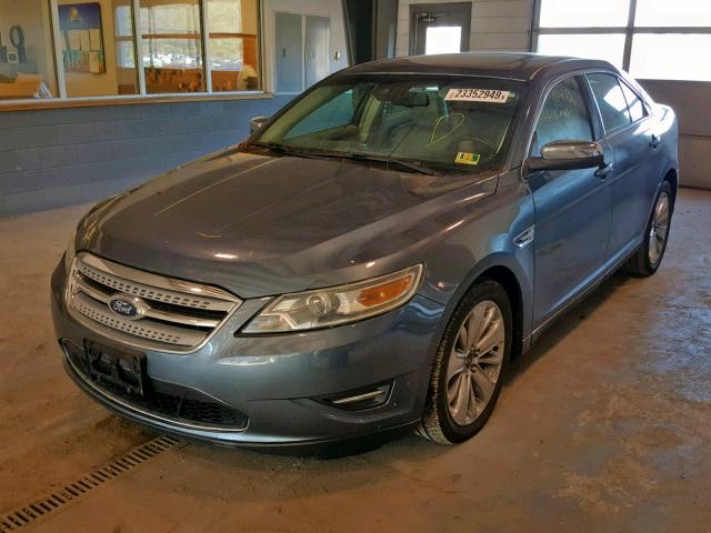 1FAHP2FW7AG157688 - 2010 FORD TAURUS LIM BLUE photo 2