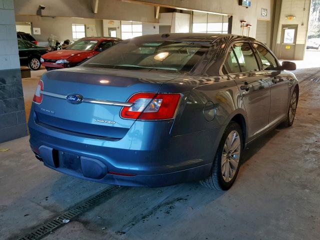 1FAHP2FW7AG157688 - 2010 FORD TAURUS LIM BLUE photo 4