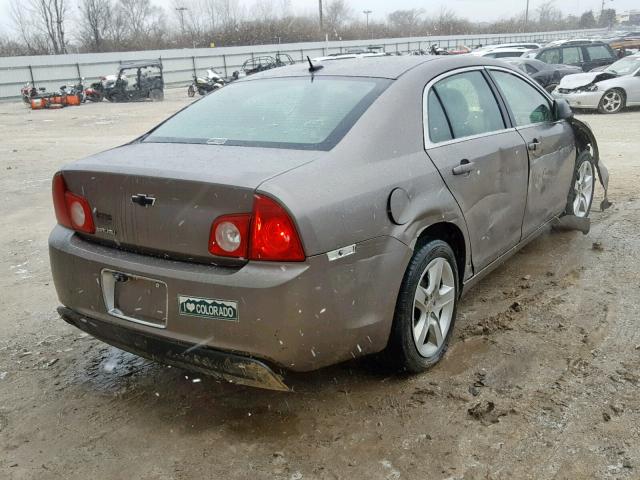 1G1ZB5EB9AF212265 - 2010 CHEVROLET MALIBU LS 灰色 照片 4