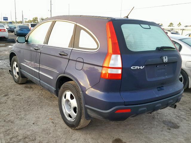 JHLRE38328C018991 - 2008 HONDA CR-V LX BLUE photo 3