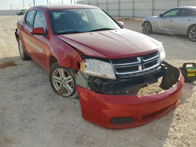 1B3BD1FBXBN531905 - 2011 DODGE AVENGER MA RED photo 1