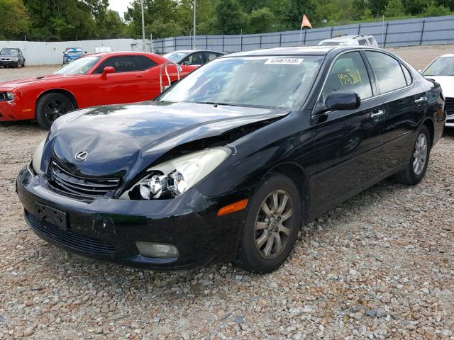 JTHBF30G725033944 - 2002 LEXUS ES 300 BLACK photo 2