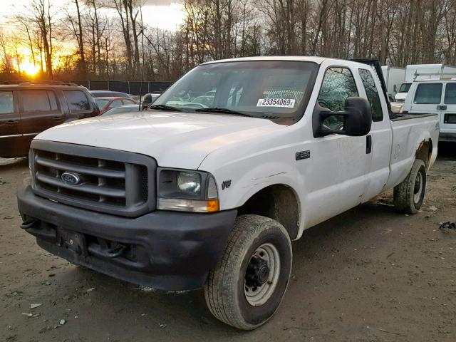 1FTNX21LX2EC22752 - 2002 FORD F250 SUPER WHITE photo 2