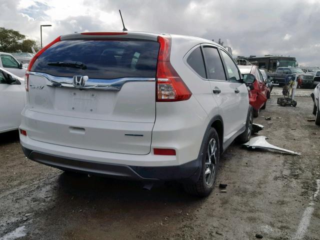 5J6RM3H42GL027157 - 2016 HONDA CR-V SE WHITE photo 4