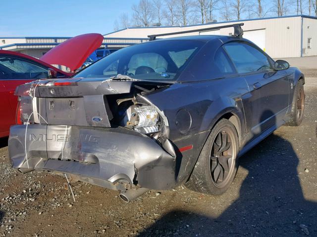 1FAFP42R73F454262 - 2003 FORD MUSTANG MA GRAY photo 4