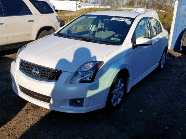 3N1AB6AP5AL697718 - 2010 NISSAN SENTRA 2.0 WHITE photo 2