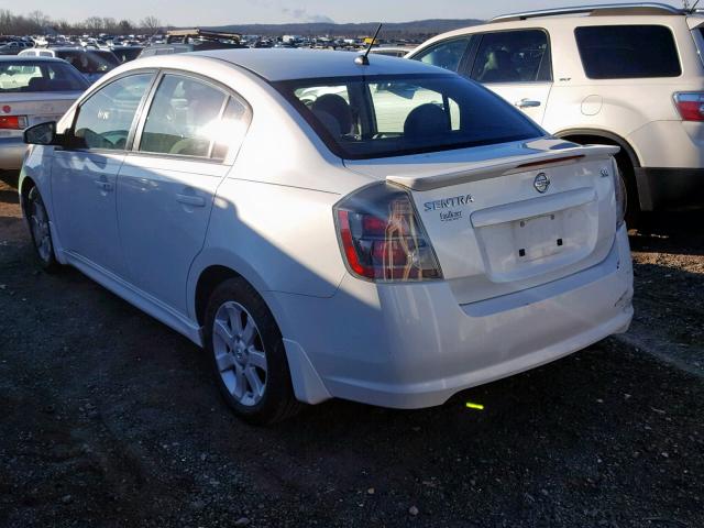 3N1AB6AP5AL697718 - 2010 NISSAN SENTRA 2.0 WHITE photo 3