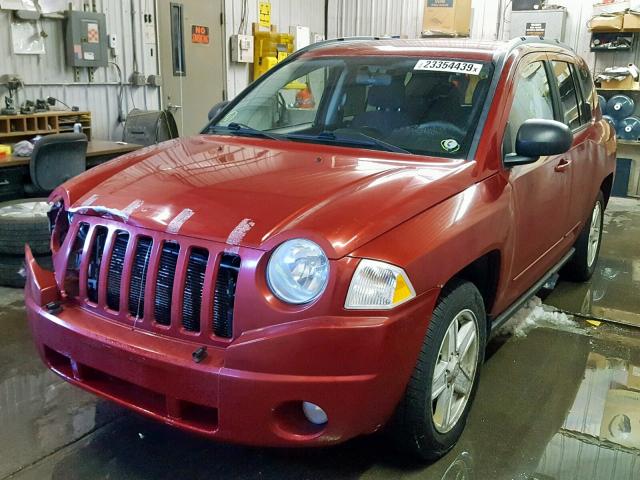 1J4NF4FB9AD560138 - 2010 JEEP COMPASS SP RED photo 2