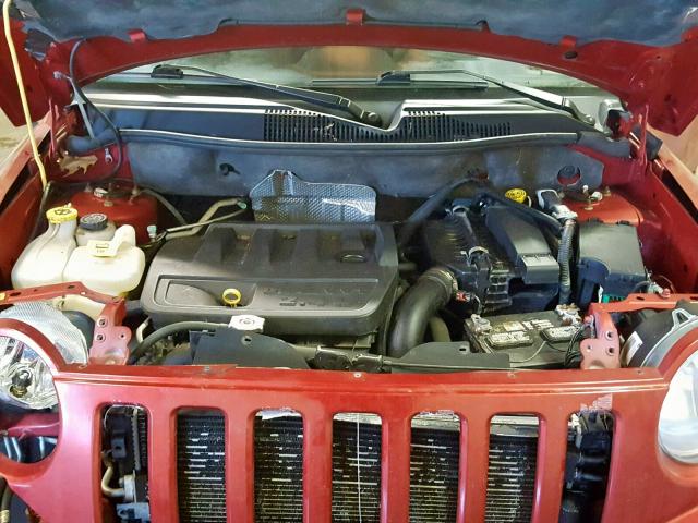 1J4NF4FB9AD560138 - 2010 JEEP COMPASS SP RED photo 7