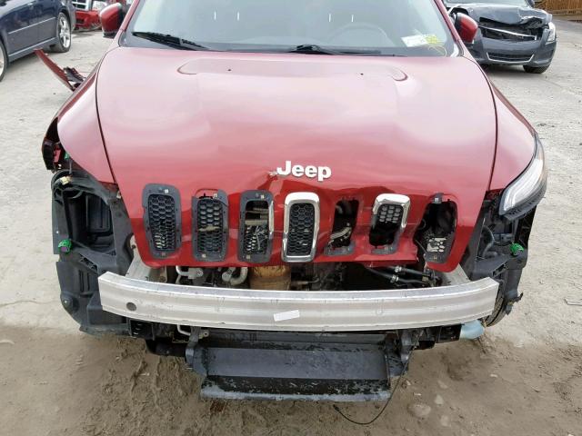 1C4PJMCS3EW200746 - 2014 JEEP CHEROKEE L RED photo 7