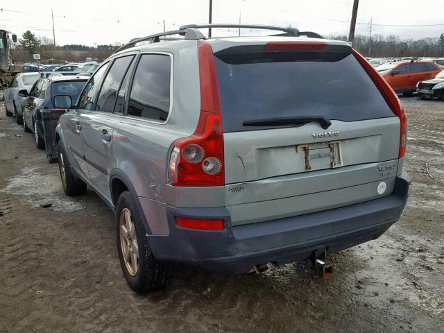 YV1CZ91H441049448 - 2004 VOLVO XC90 T6 SILVER photo 3