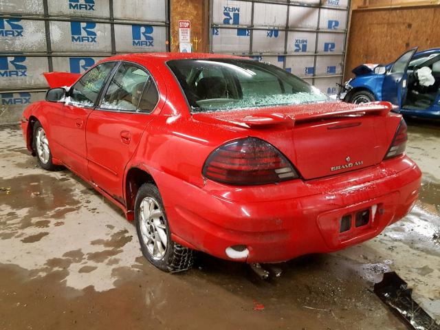 1G2NF52E43C236538 - 2003 PONTIAC GRAND AM S RED photo 3