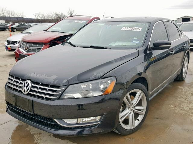 1VWCS7A33EC035126 - 2014 VOLKSWAGEN PASSAT SEL BLACK photo 2