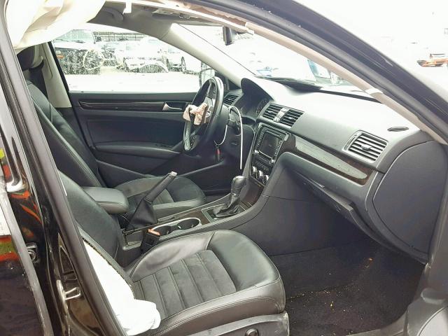 1VWCS7A33EC035126 - 2014 VOLKSWAGEN PASSAT SEL BLACK photo 5