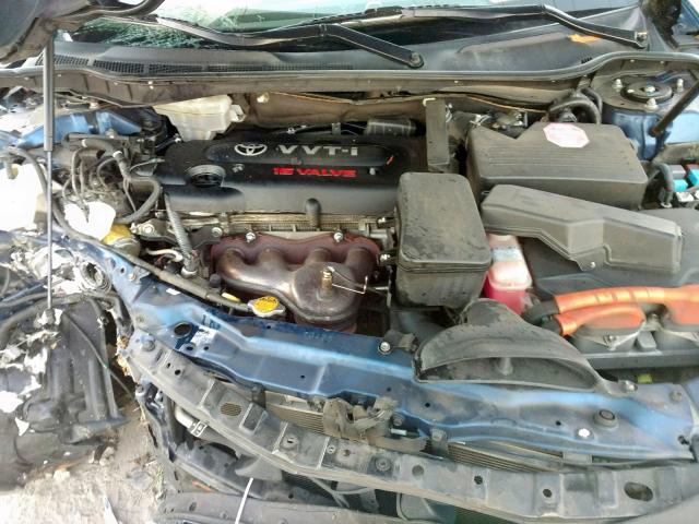 4T1BB46K79U092549 - 2009 TOYOTA CAMRY HYBR BLUE photo 7