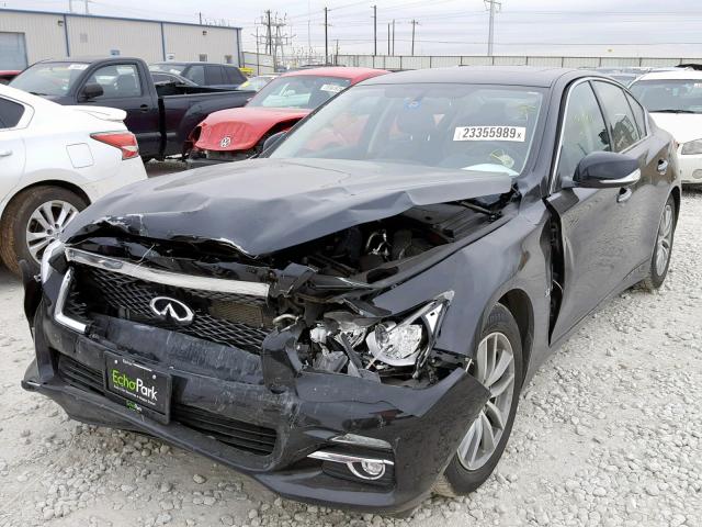 JN1BV7AP9FM336412 - 2015 INFINITI Q50 BASE BLACK photo 2