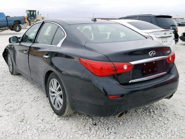 JN1BV7AP9FM336412 - 2015 INFINITI Q50 BASE BLACK photo 3