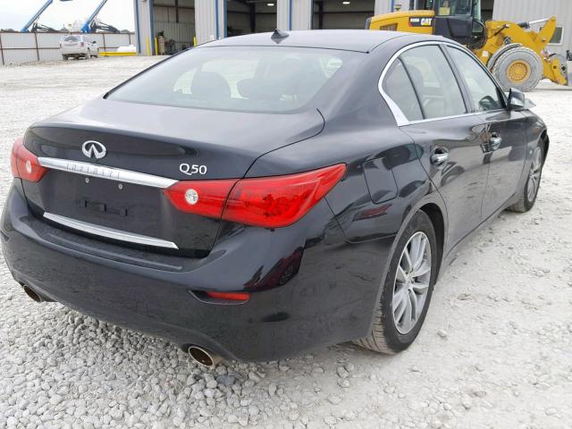 JN1BV7AP9FM336412 - 2015 INFINITI Q50 BASE BLACK photo 4