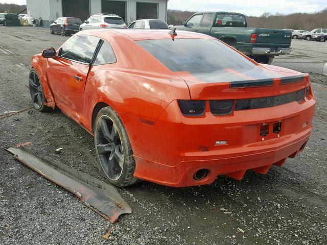 2G1FT1EW7A9126294 - 2010 CHEVROLET CAMARO SS ORANGE photo 3