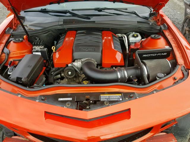 2G1FT1EW7A9126294 - 2010 CHEVROLET CAMARO SS ORANGE photo 7