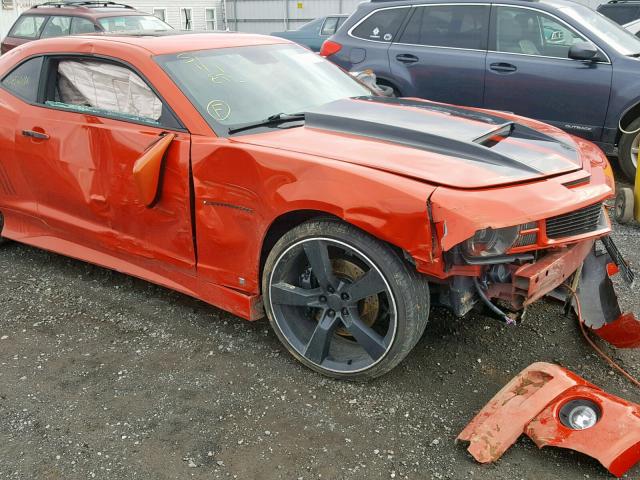 2G1FT1EW7A9126294 - 2010 CHEVROLET CAMARO SS ORANGE photo 9