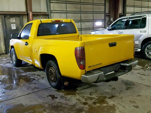 1GCCS146368333024 - 2006 CHEVROLET COLORADO YELLOW photo 3