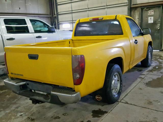 1GCCS146368333024 - 2006 CHEVROLET COLORADO YELLOW photo 4