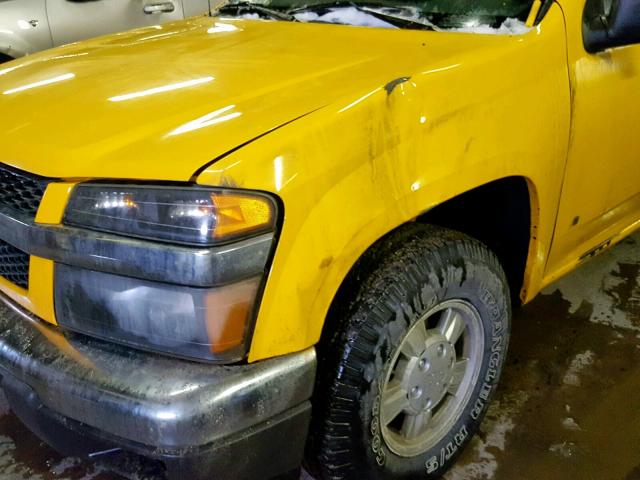 1GCCS146368333024 - 2006 CHEVROLET COLORADO YELLOW photo 9