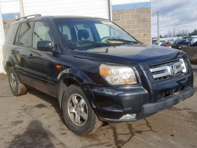 5FNYF18348B051763 - 2008 HONDA PILOT SE BLACK photo 1