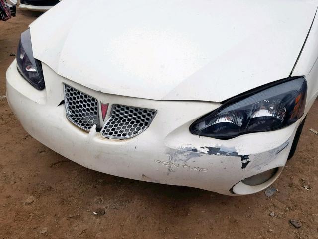 2G2WP552261150254 - 2006 PONTIAC GRAND PRIX WHITE photo 9